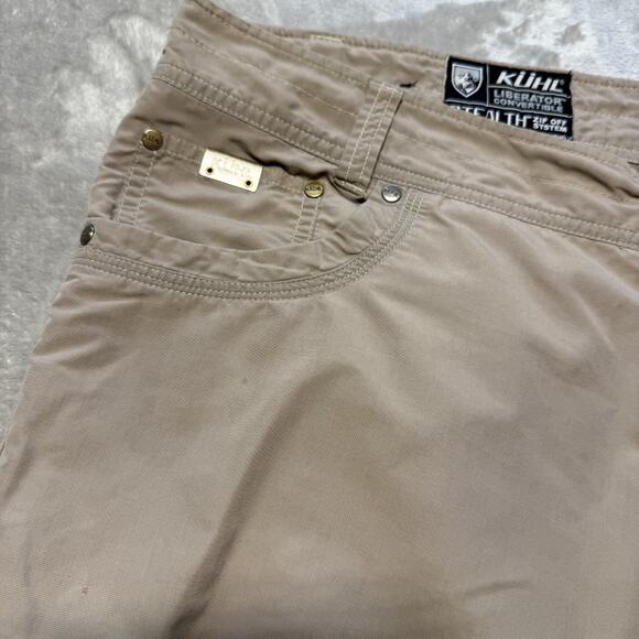 Kuhl Liberator Convertible Pants Mens 40x30 Khaki Stealth Zip Off Hiking Outdoor - Picture 10 of 16